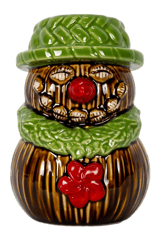 Coconut Snowman Tiki Mug