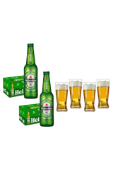 Double Heineken Lager Bundle with Spiegelau Glass: Made for Sharing