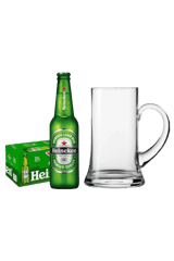 Heineken Beer & Spiegelau Beer Mug Bundle: Elevate Every Pour