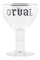 Orval Silver Rimmed Chalice Beer Glass