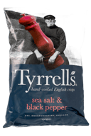 Tyrrells Sea Salt & Black Pepper English Crisps