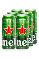 Heineken Beer 500ml Can (6-pack)