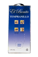 El Bonito Tempranillo (3-Liter Boxed Wine)