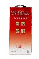 EI Bonito Merlot (3-Liter Boxed Wine)