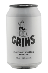 Grins Bourbon And Cola (4-pack)