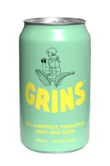 Grins Kiwifruit Mix Vodka (6-pack)