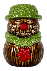 Coconut Snowman Tiki Mug