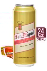 San Miguel Pale Pilsen Premium Beer 500ml (24-pack)