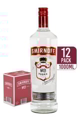 Smirnoff No. 21 Red Label Vodka (12-pack)