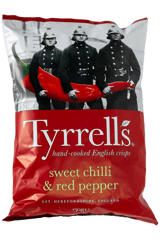 Tyrrells Sweet Chili & Red Pepper English Crisps