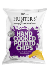 Hunter's Gourmet Potato Chips Sea Salt & Crushed Black Pepper
