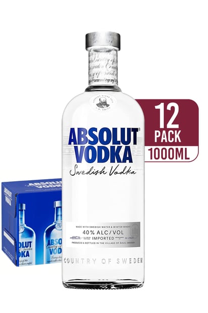 Absolut Blue Vodka (12-pack)