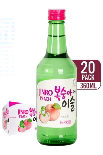 Jinro Peach Soju (20-pack)