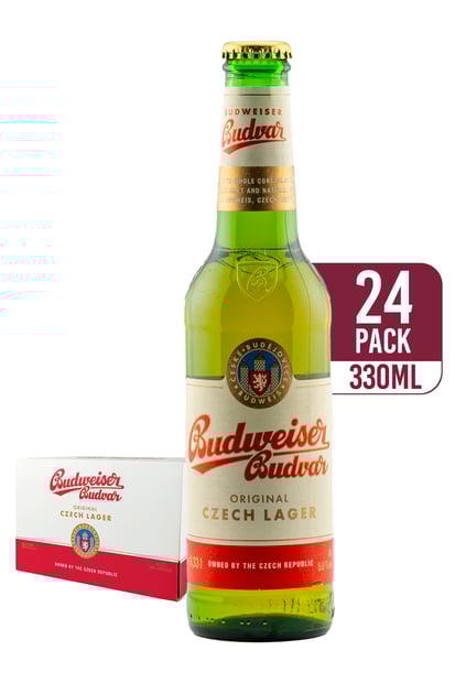 Budvar Czech Lager Bottle (24-pack)