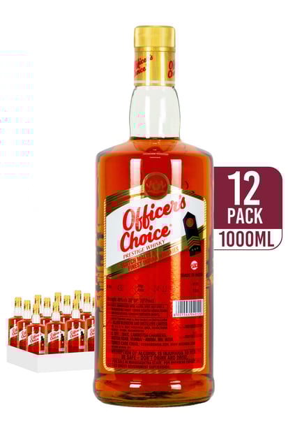 Officer's Choice Prestige Blended Indian Whisky (12-pack)