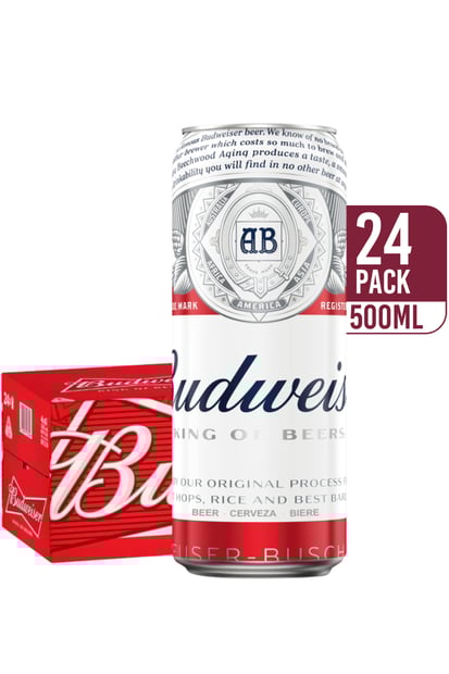 Budweiser American Lager 473ml (24-pack)