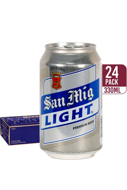 San Miguel Light Premium Beer (24-pack)