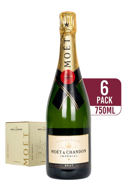 Moet & Chandon Brut Imperial Champagne (6-pack)
