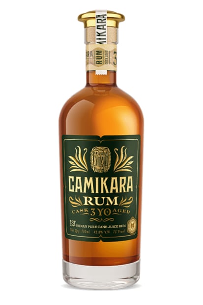 Camikara 3 Year Old Indian Pure Cane Juice Rum
