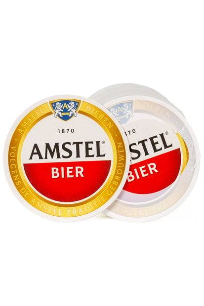 Amstel Paper Beer Coasters