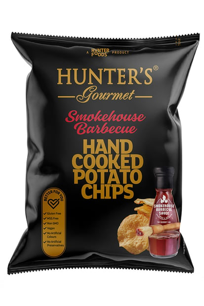 Hunter's Gourmet Potato Chips Smokehouse Barbecue