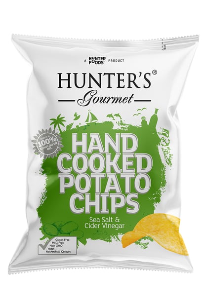 Hunter's Gourmet Potato Chips Sea Salt & Cider Vinegar