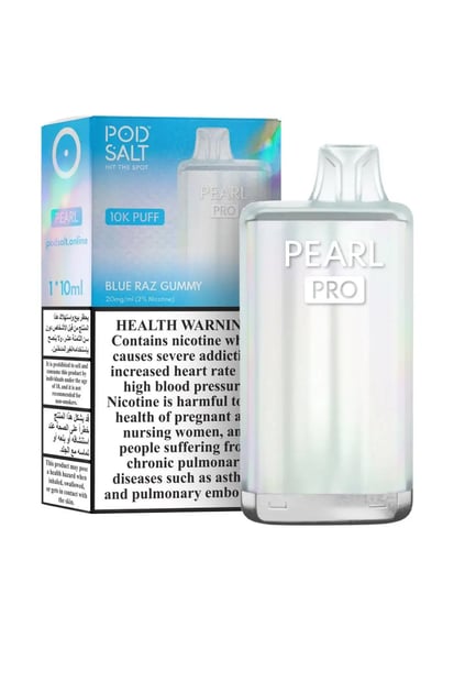 Pod Salt Pearl Pro Blue Raz Gummy 20mg/ml-10000Puffs