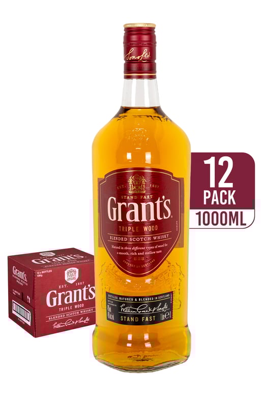 Grant's Triple Wood Blended Scotch (12-pack)