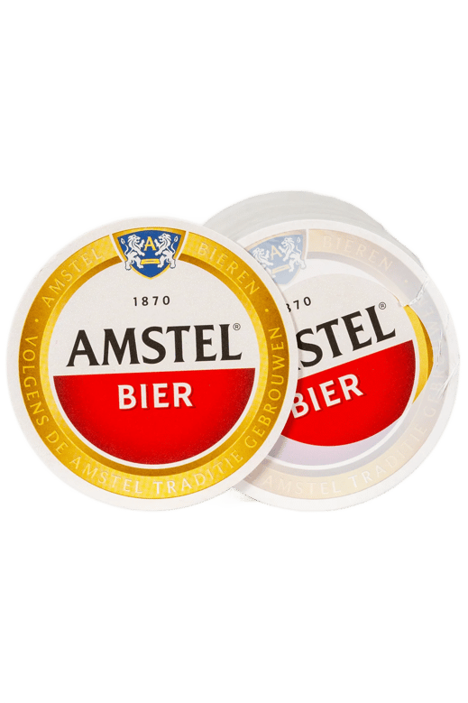 Amstel Paper Beer Coasters