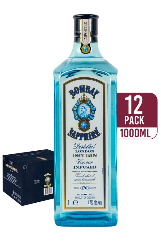 Bombay Sapphire London Dry Gin (12-pack)