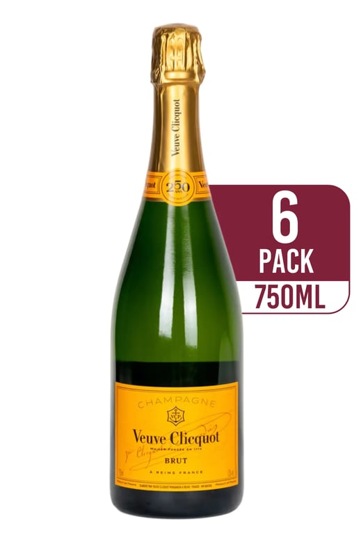 Veuve Clicquot Champagne Yellow Label Brut (6-pack)