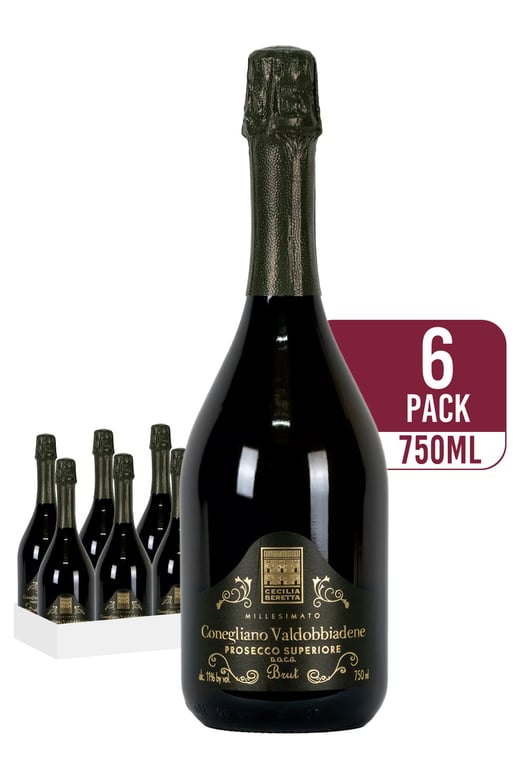 Cecilia Beretta Conegliano Valdobbiadene Prosecco Brut (6-pack)