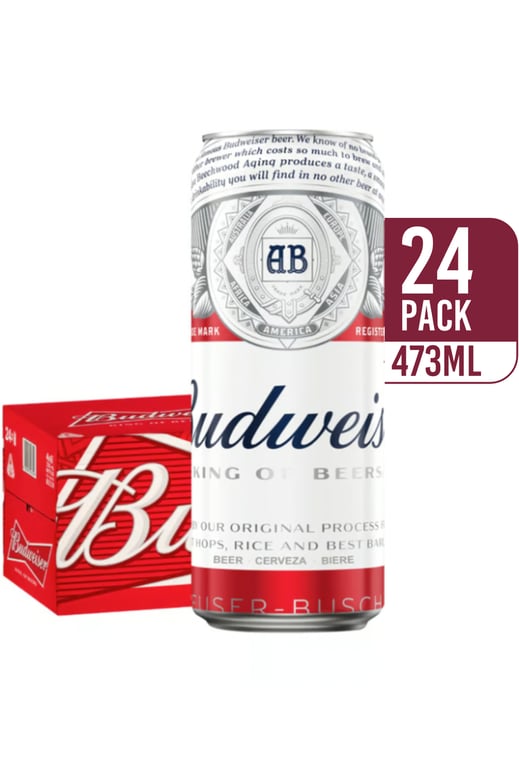 Budweiser American Lager 500ml (24-pack)
