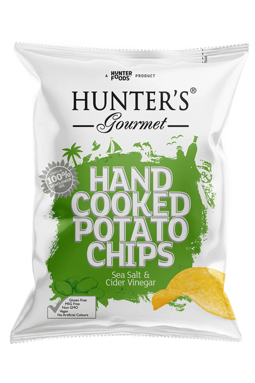 Hunter's Gourmet Potato Chips Sea Salt & Cider Vinegar
